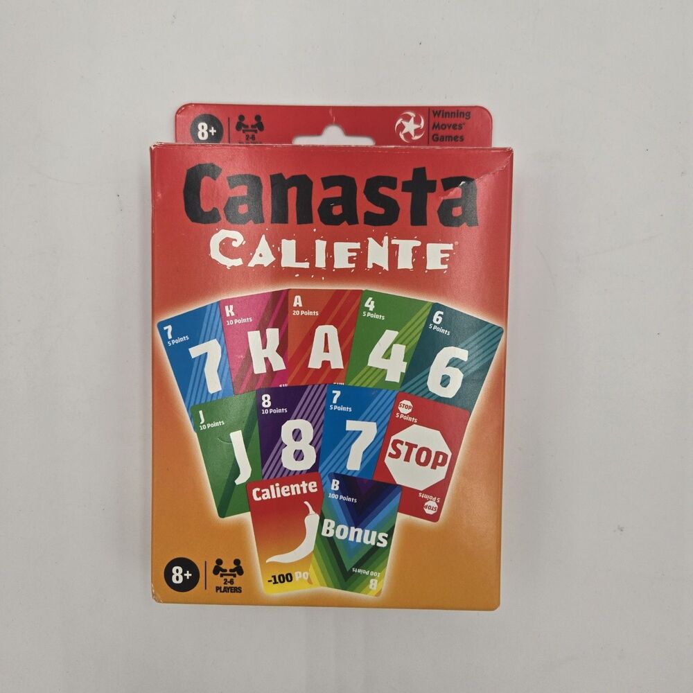 Canasta Caliente Playing Card Game - Winning Moves - Family Game Night Ages 8+